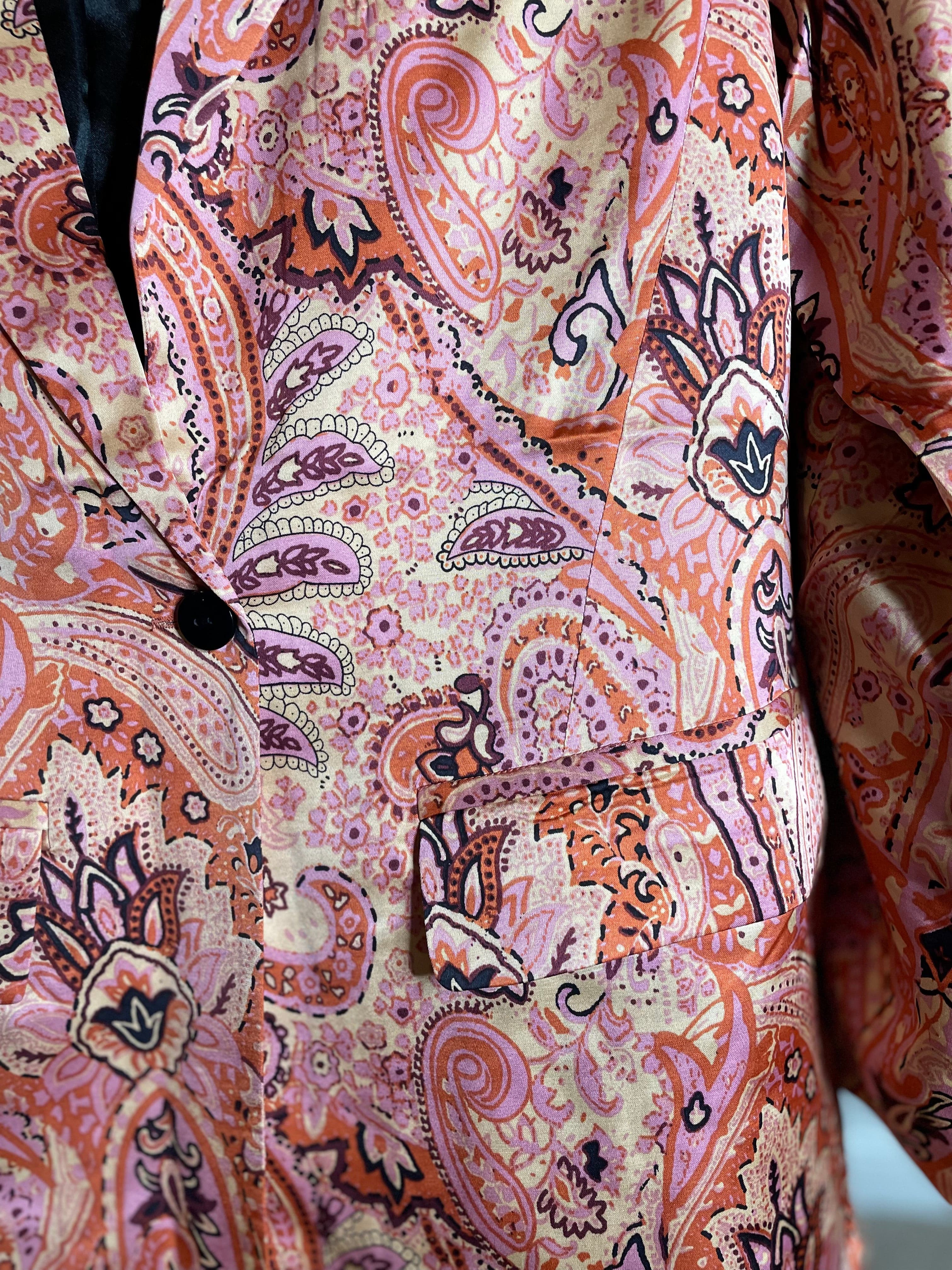 Esqualo Expression Print Blazer.