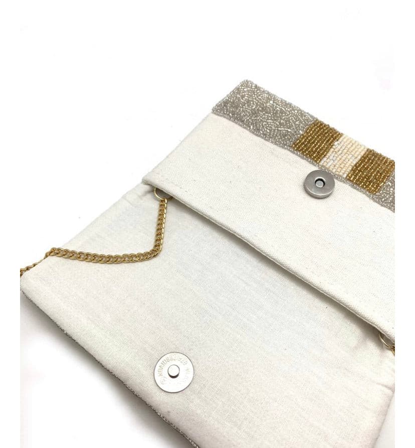 Two Tone Bee Clutch.