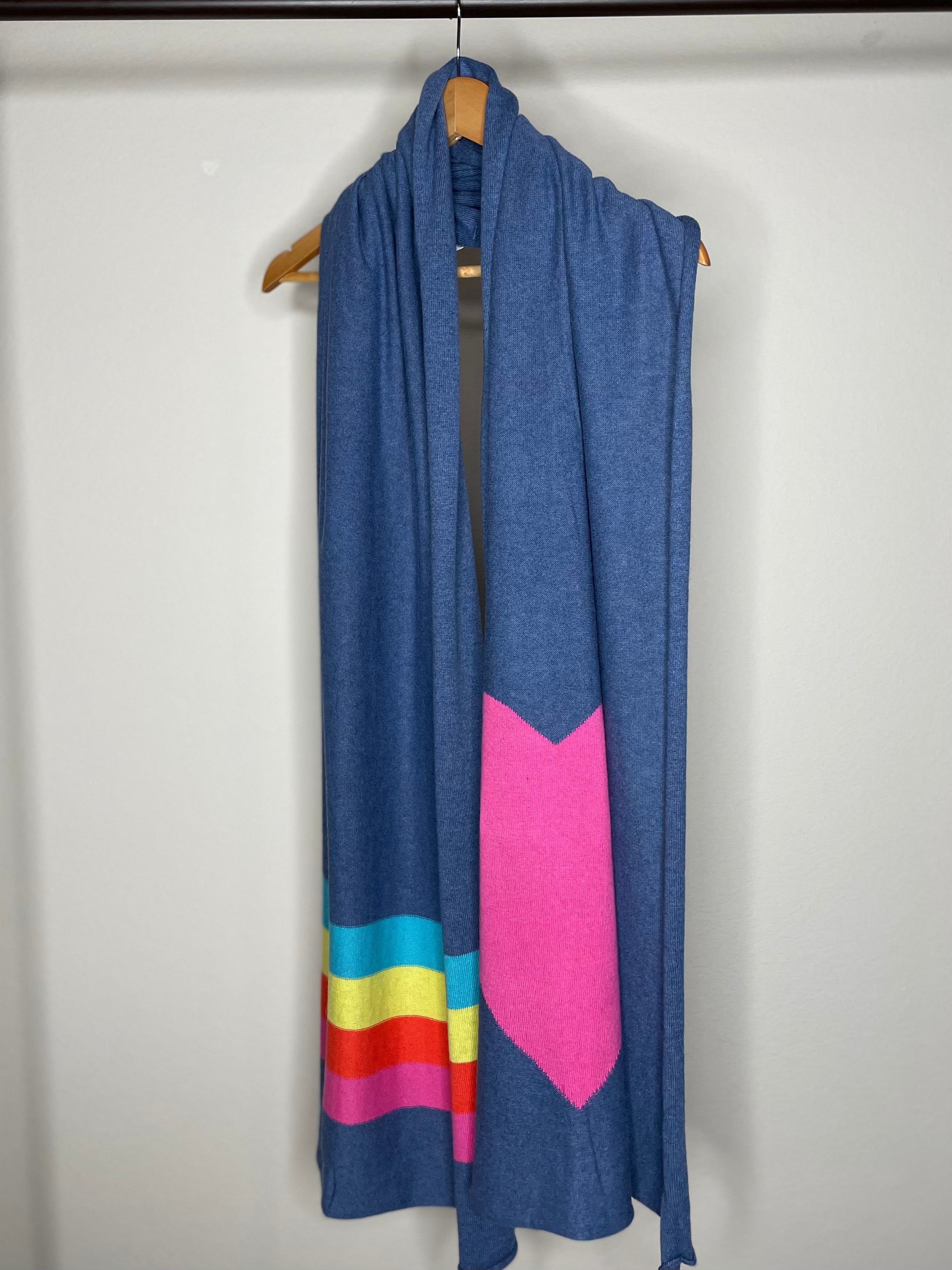 Zaket & Plover Heart Wrap in Chambray.