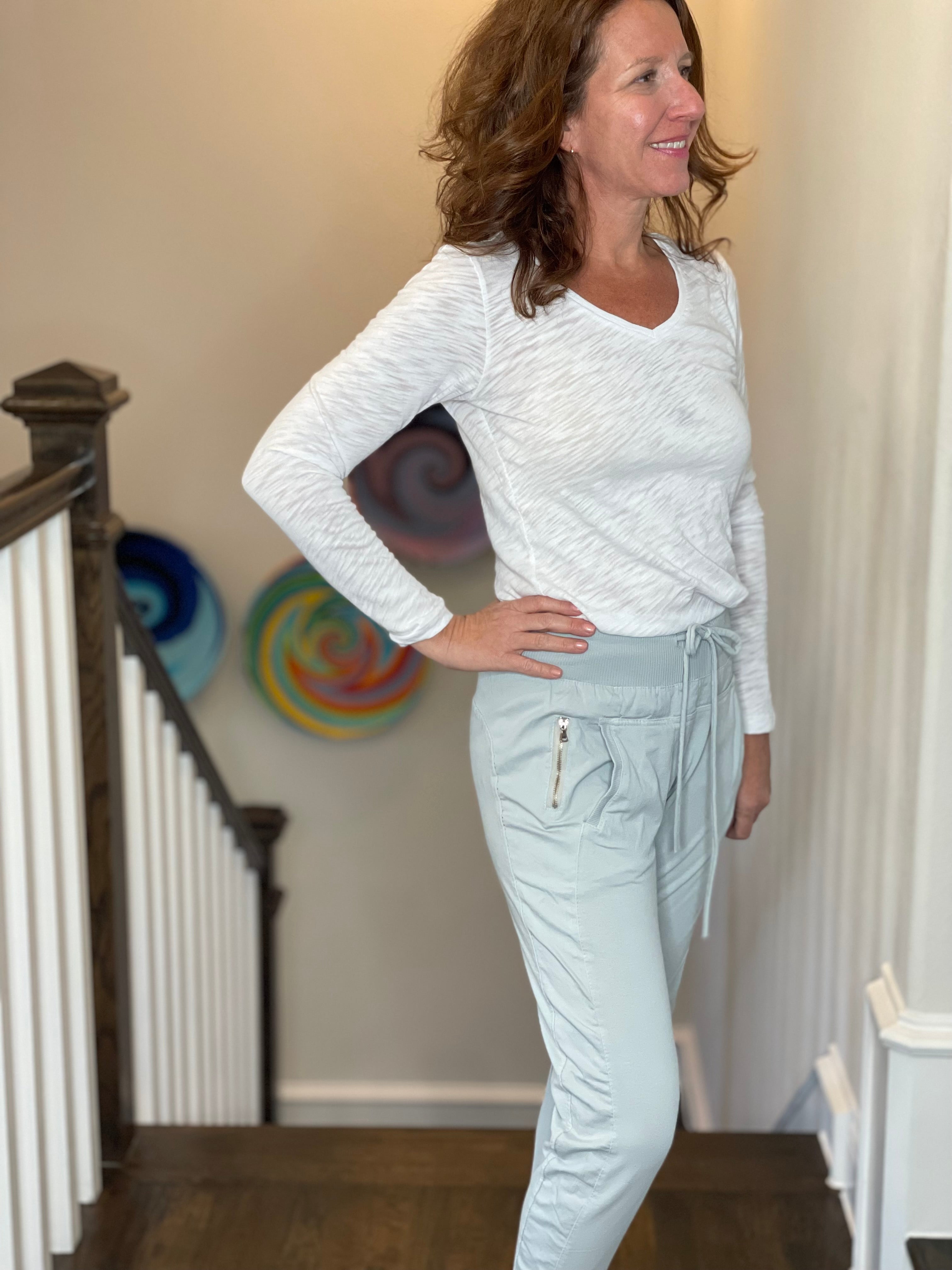 Ultimate Joggers in Light Grey.