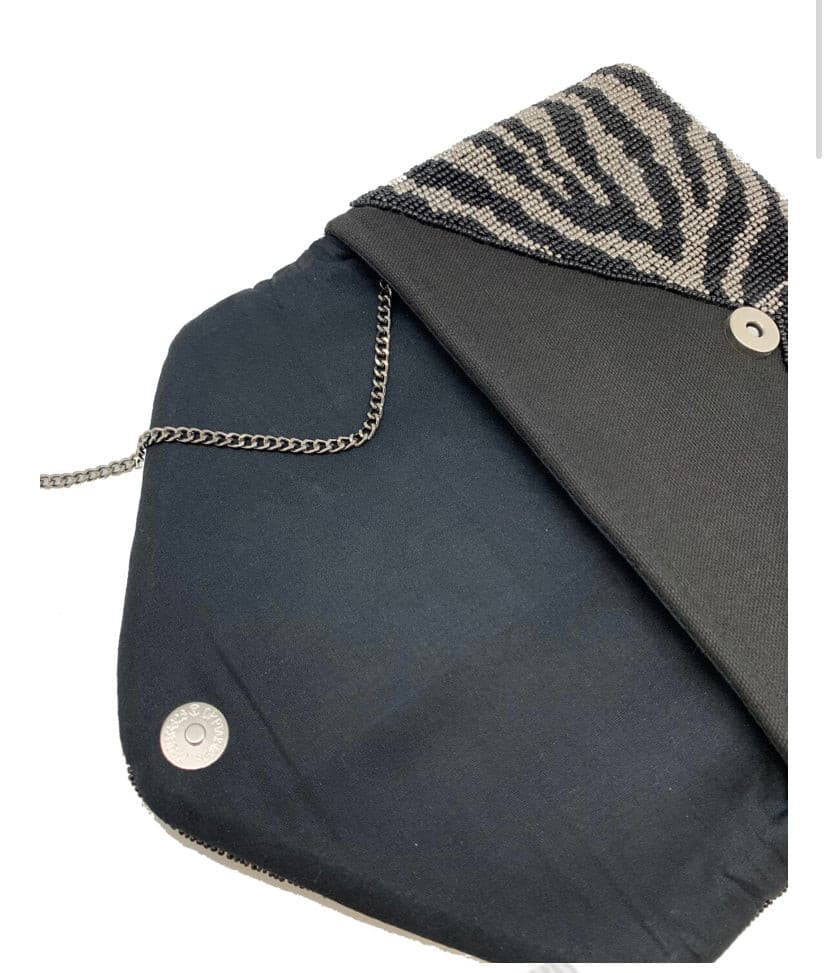 Zebra Beaded Clutch.