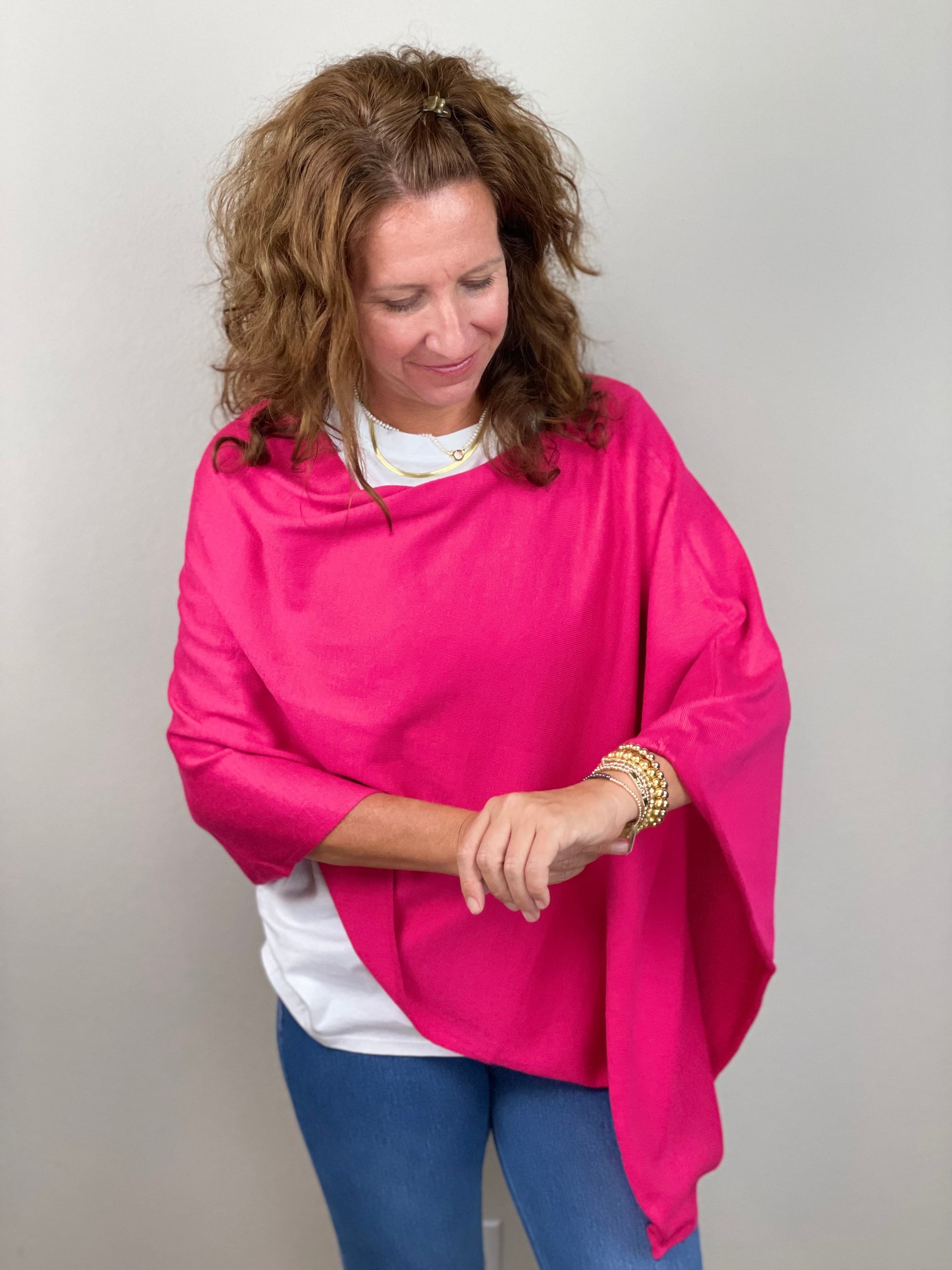 Hot Pink Eden Poncho.