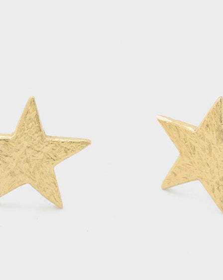 Small Star Studs (gold).