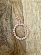 Rose Quartz Beaded Bracelet.