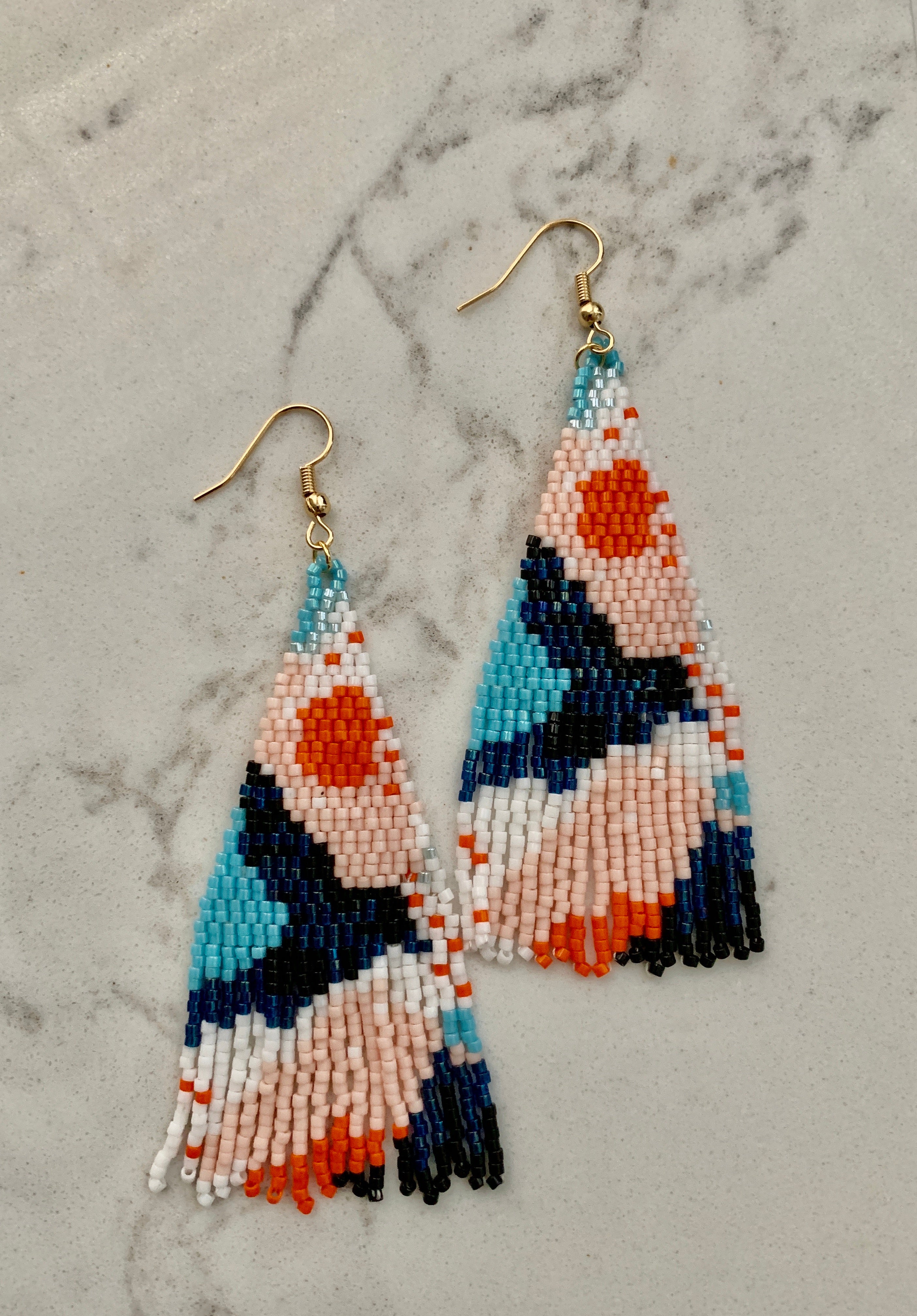 Beaded Fringe Drops - Calypso.