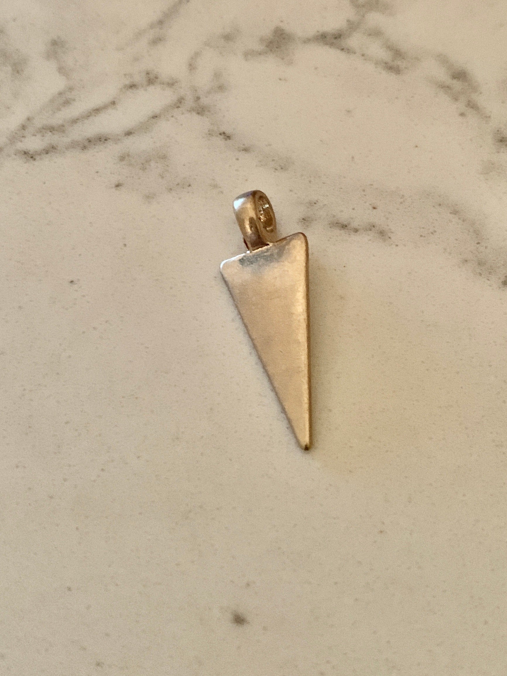 Solid Mini Arrow Charm - Gold.