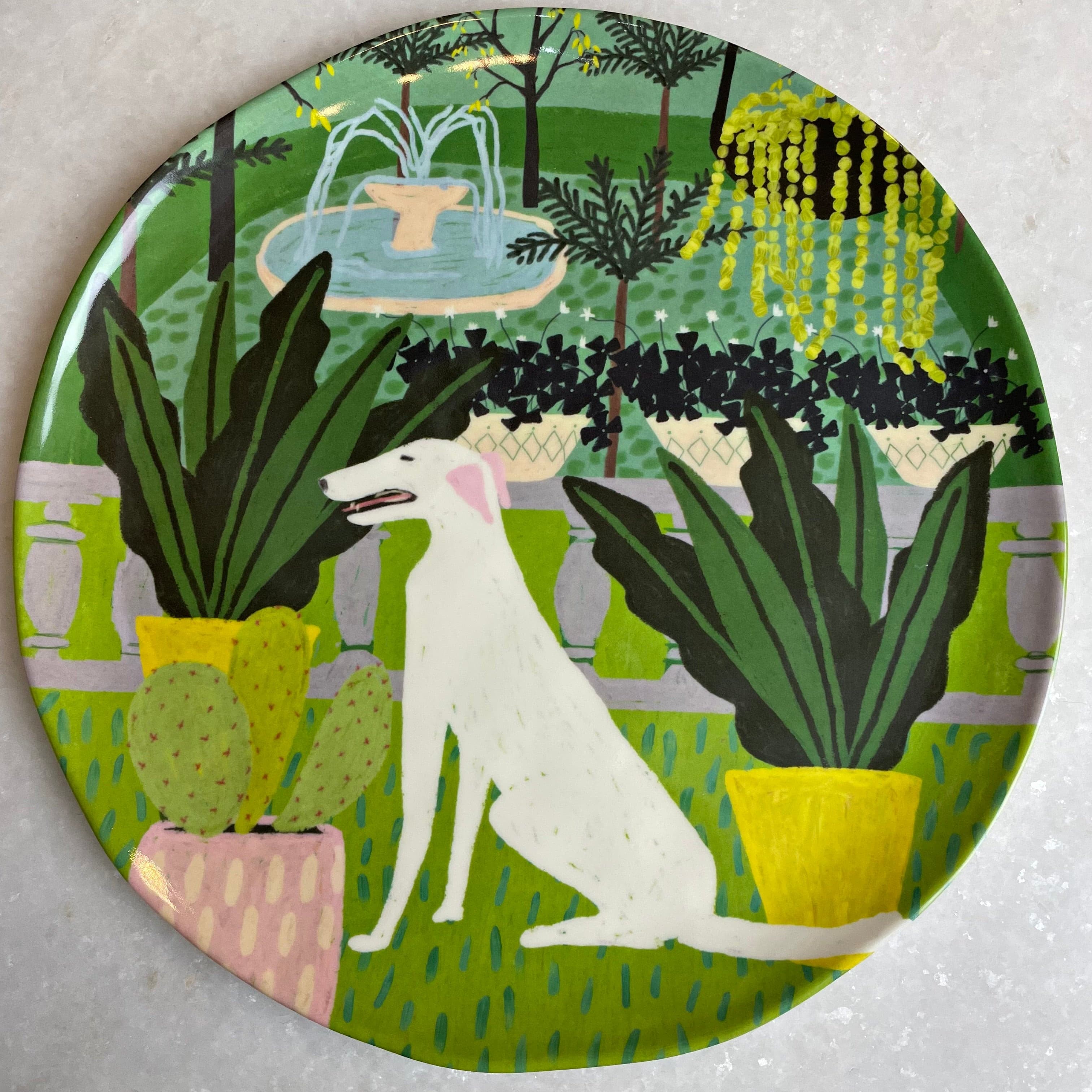Assorted Dog Melamine Plates.