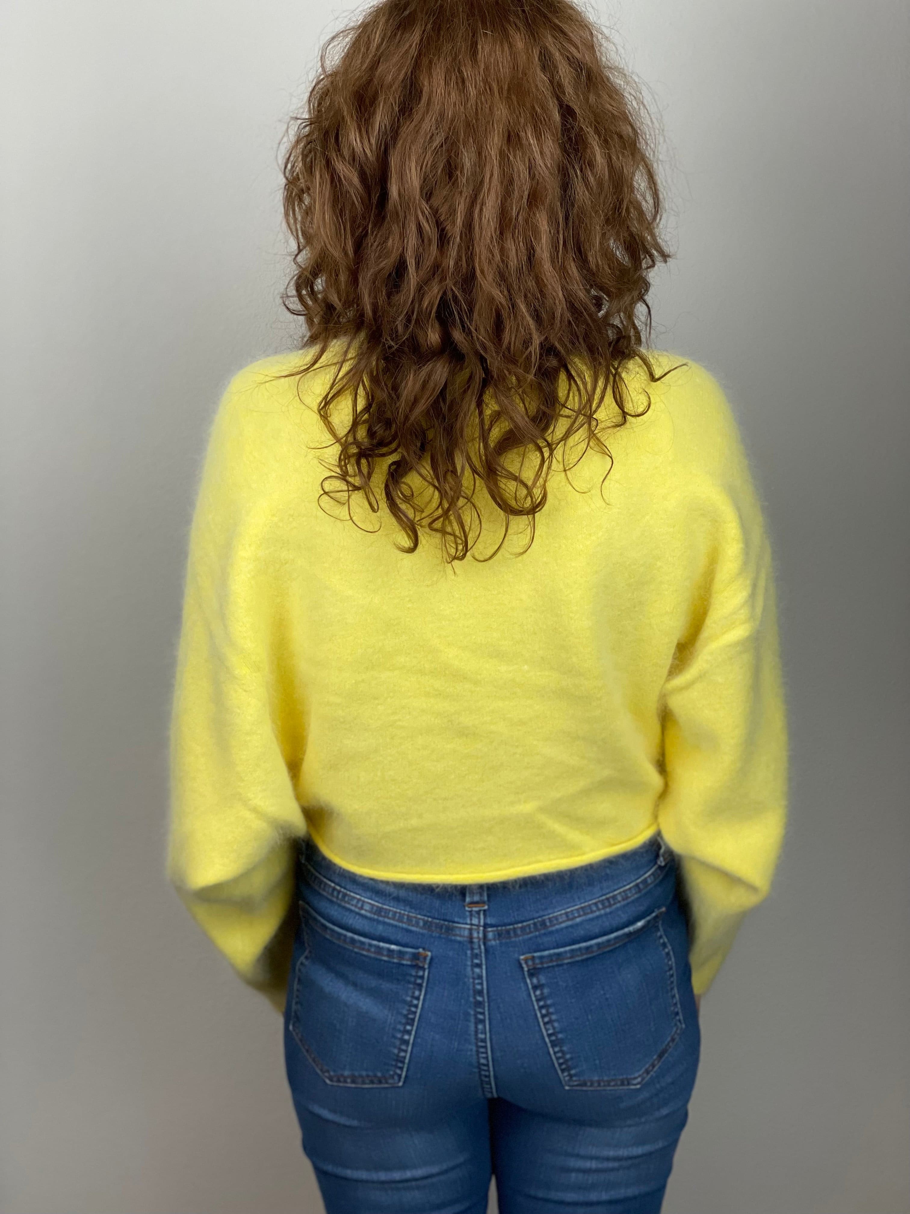 Udu Sweater in Lemon Custard.