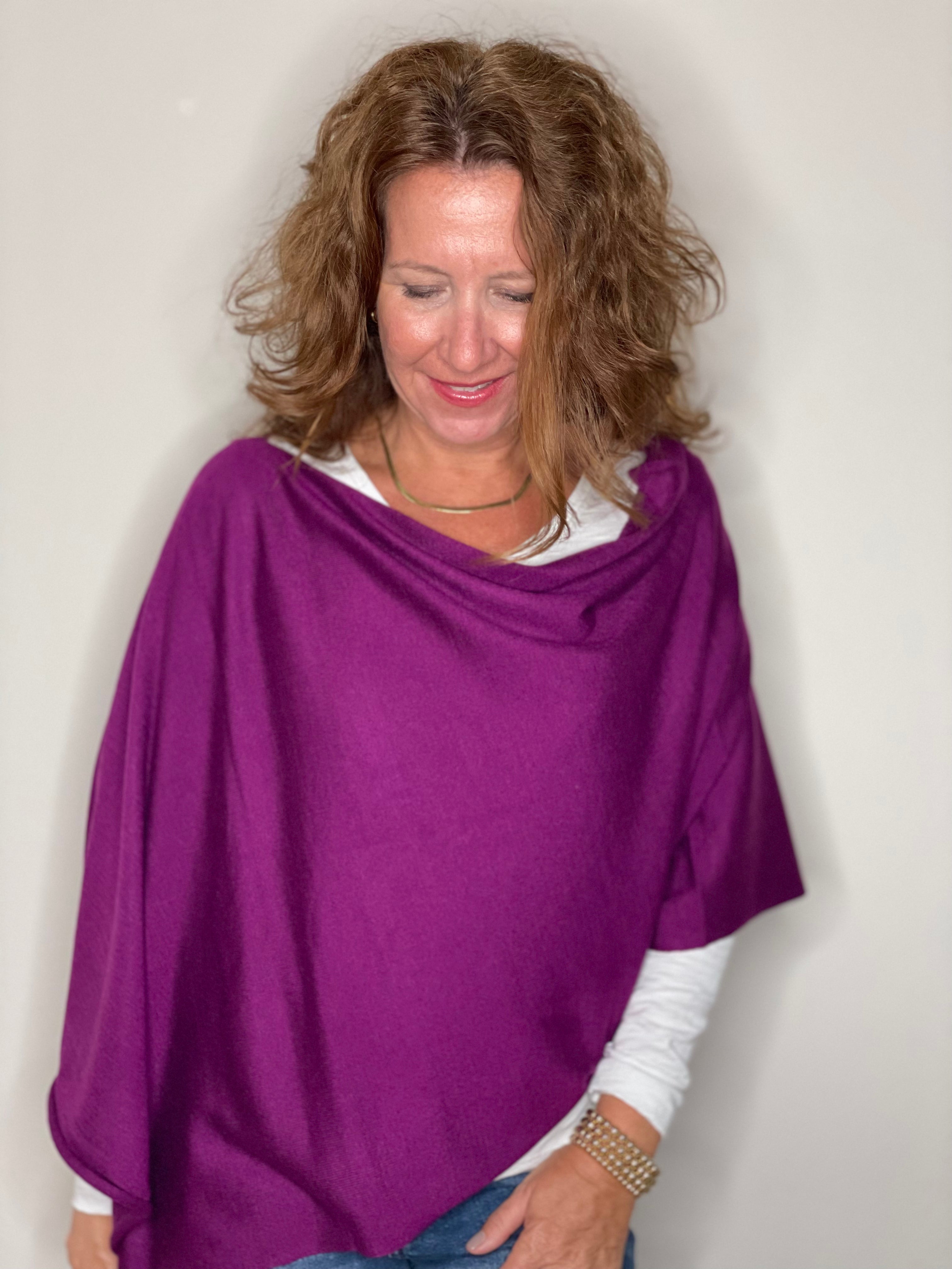 Eden Poncho-Ultra Violet.