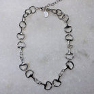 Susan Shaw Horse Bit Necklace in Silver.