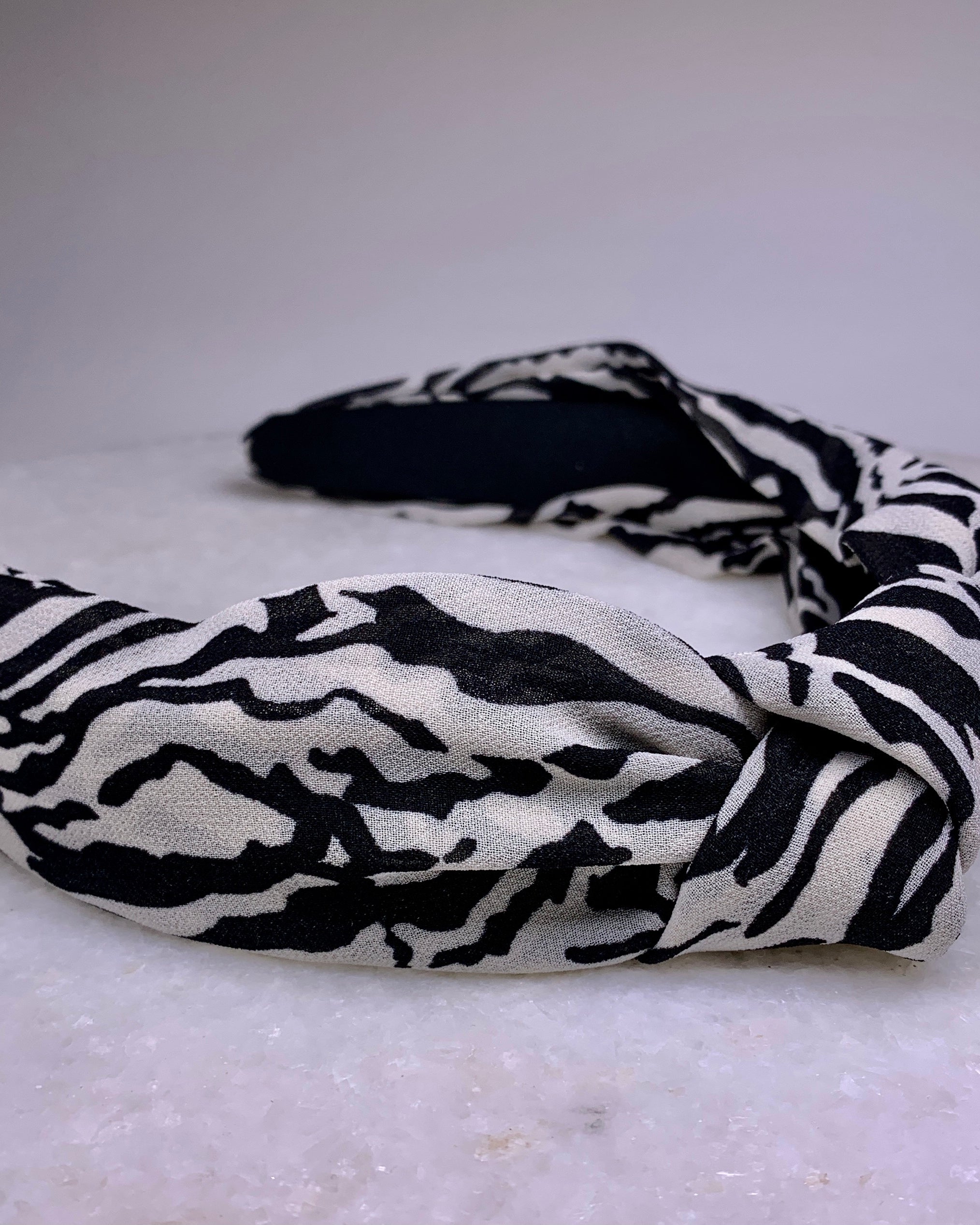 Zebra Print Headband.