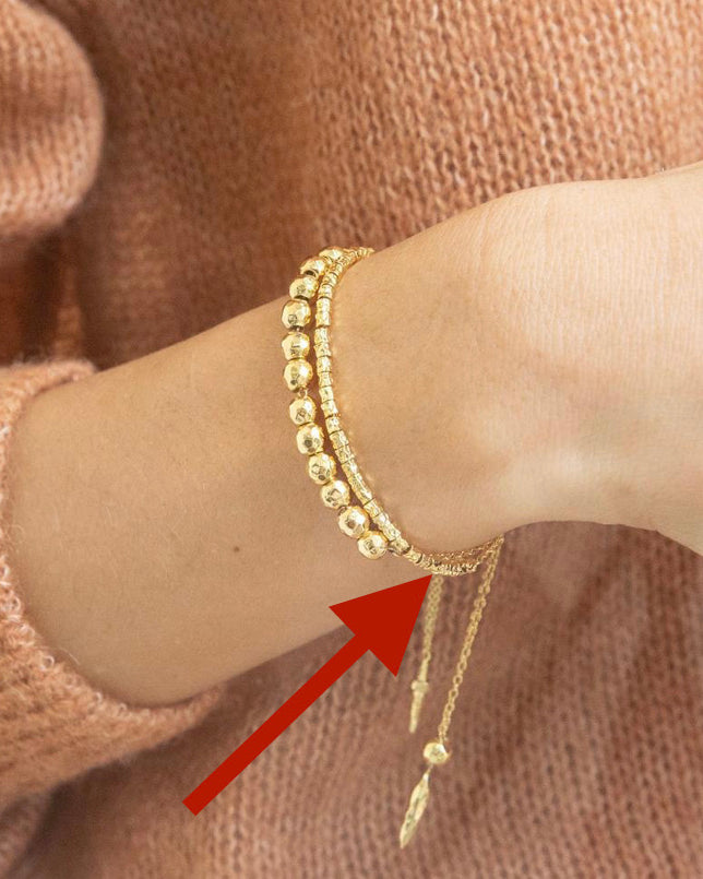Laguna Adjustable Bracelet (gold).