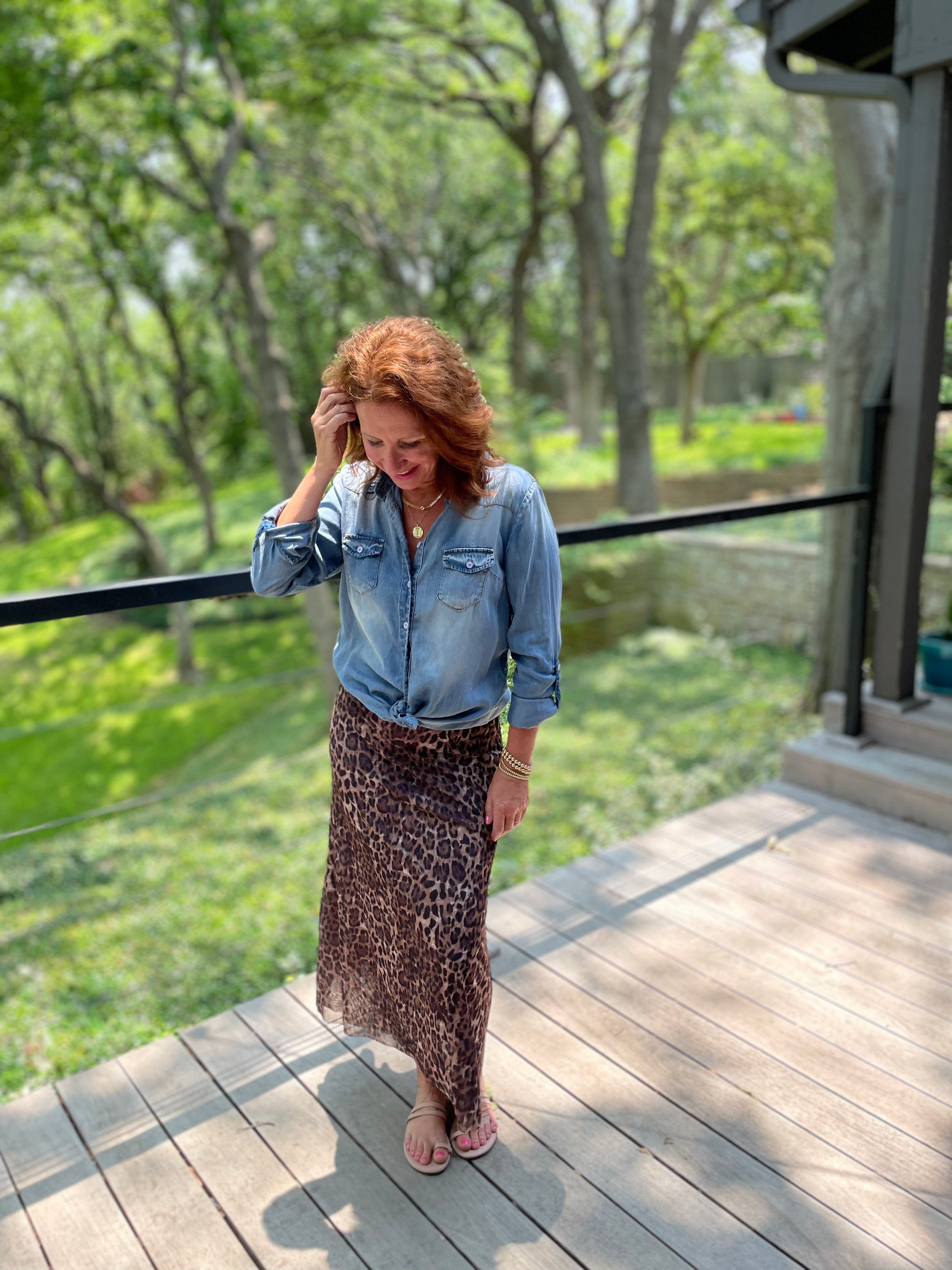 Reversible Maxi Skirt.