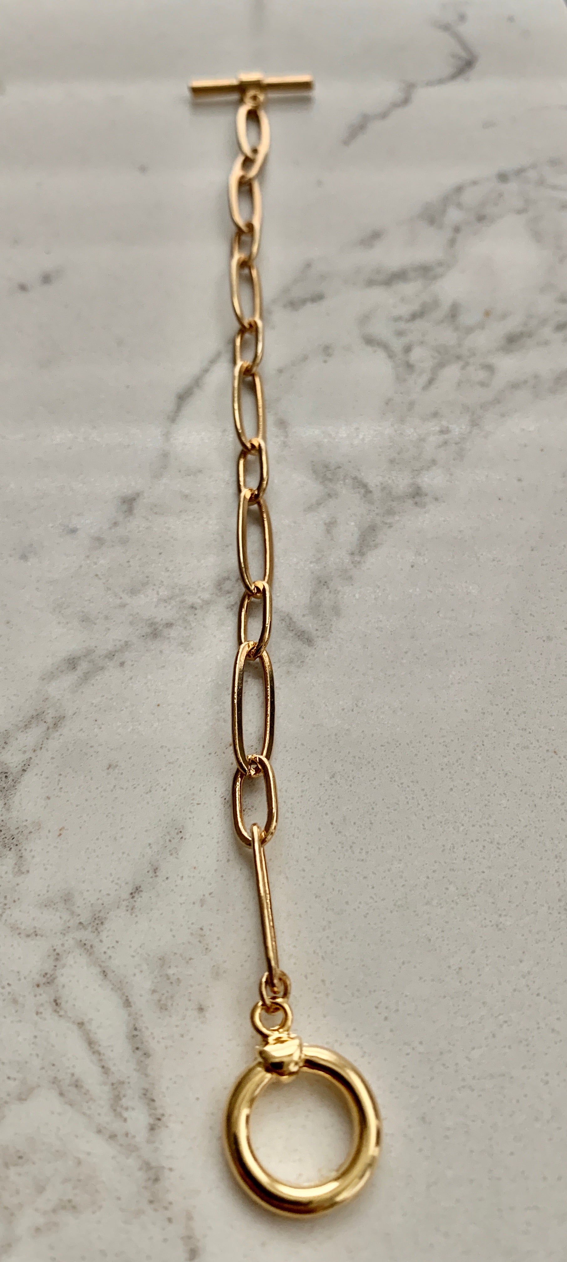 Chained Toggle Bracelet.
