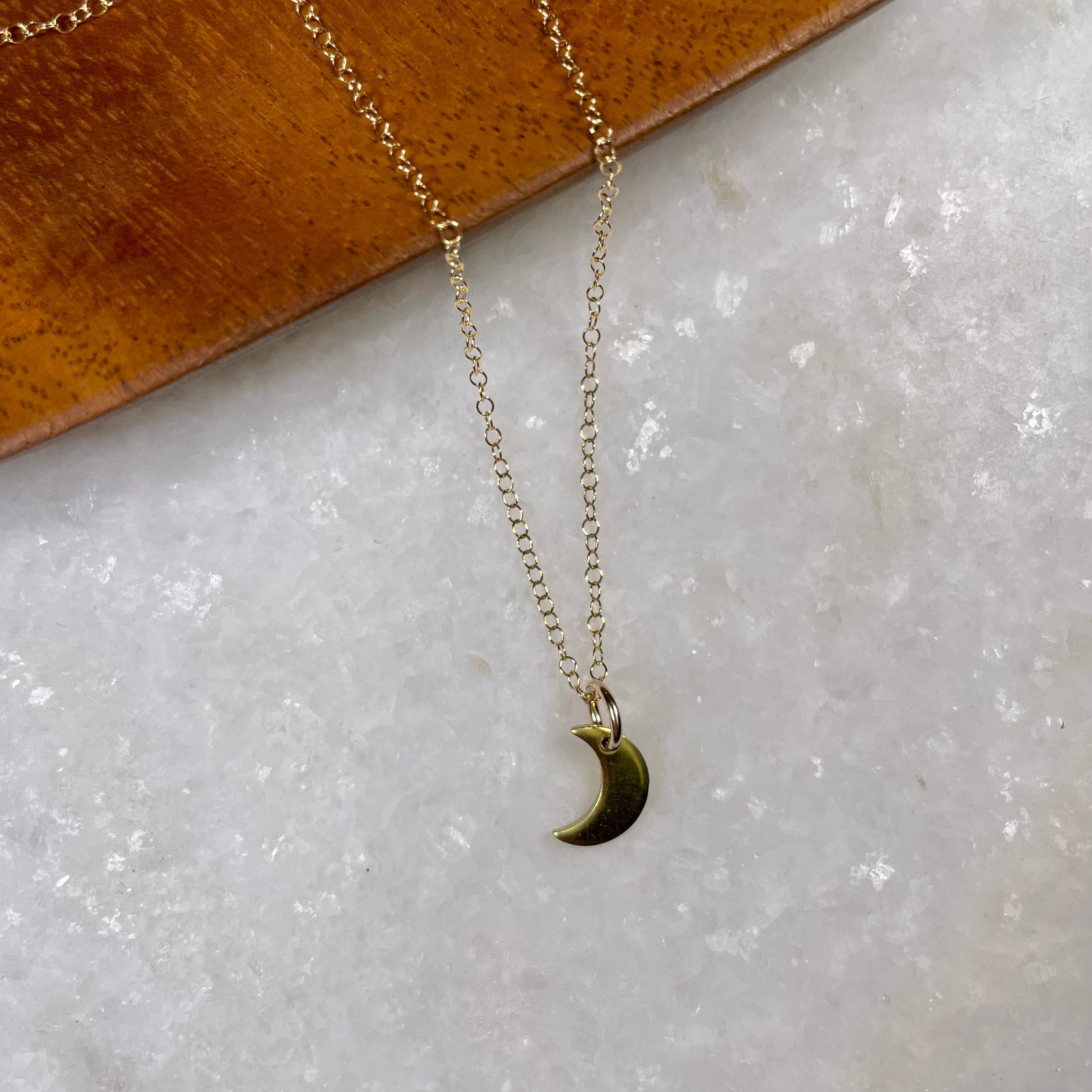 Crescent Moon Necklace.