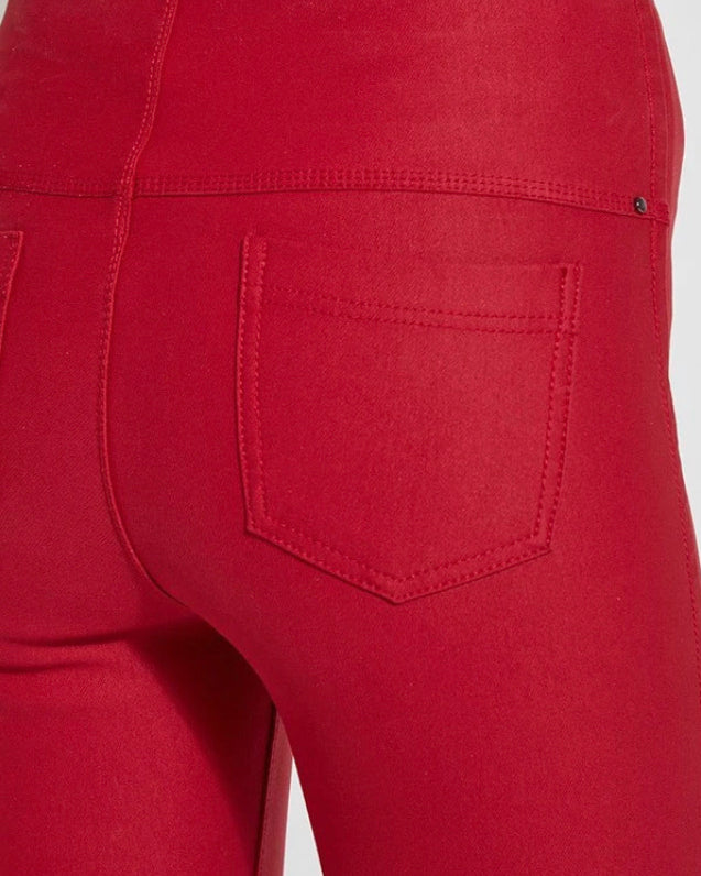 Lysse Coated Toothpick Denim in Mulled Wine.