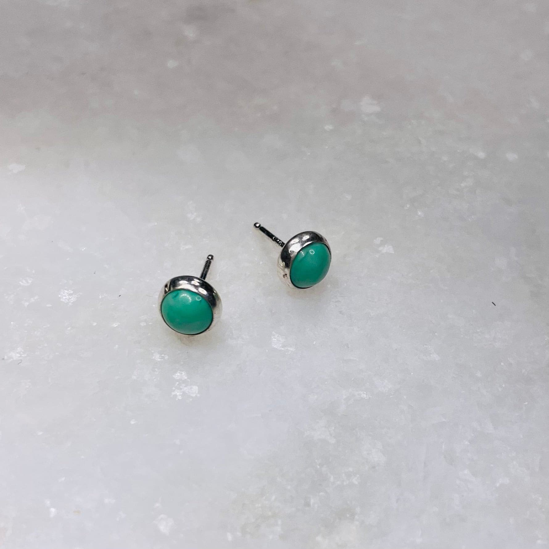 Kingman Turquoise Stud Earrings.