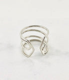 Adjustable Silver Ring.