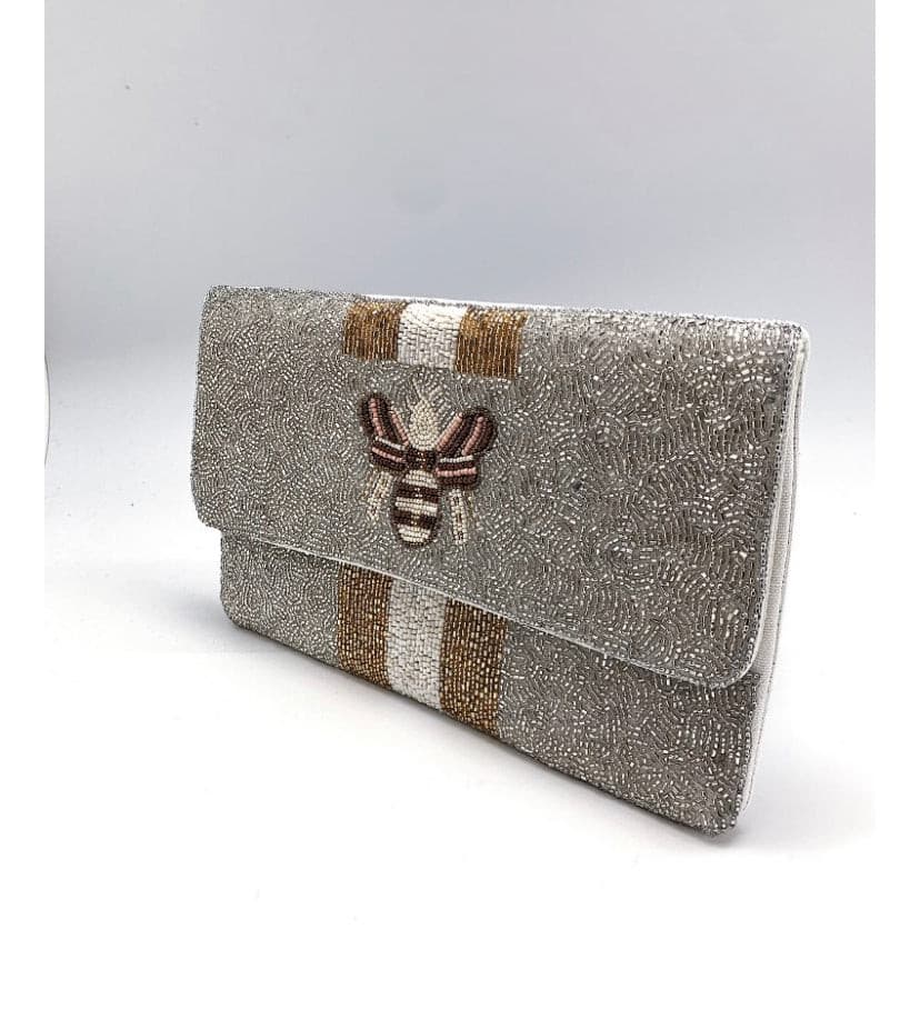 Two Tone Bee Clutch.