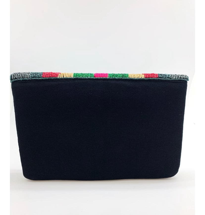 Camo Bee Beaded Clutch.