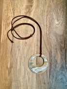 Water Buffalo Horn Necklace.