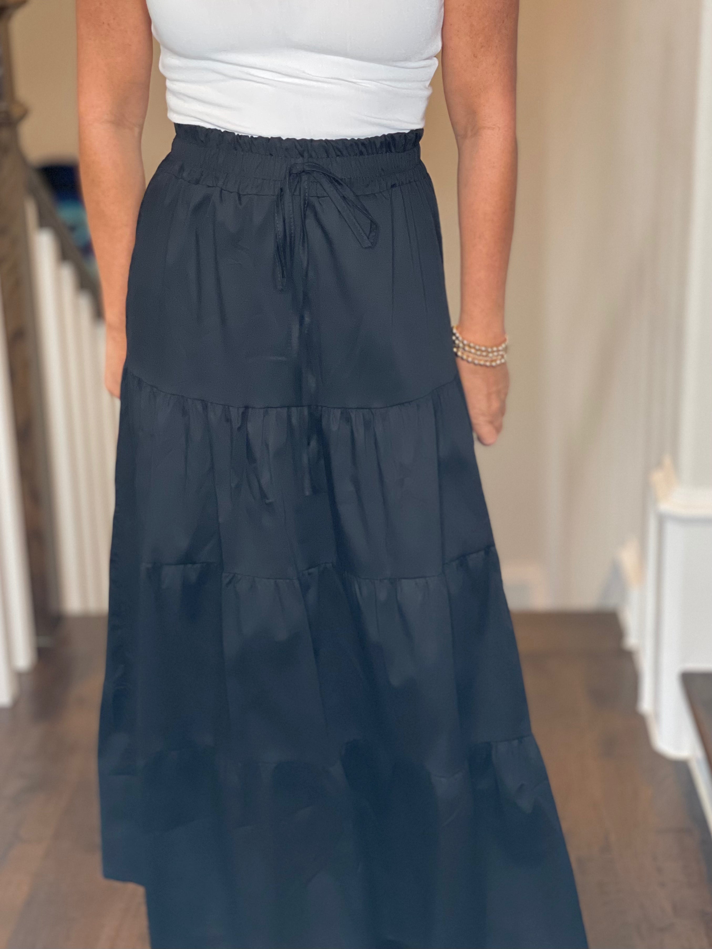 Sofia Amelia Skirt in Black.
