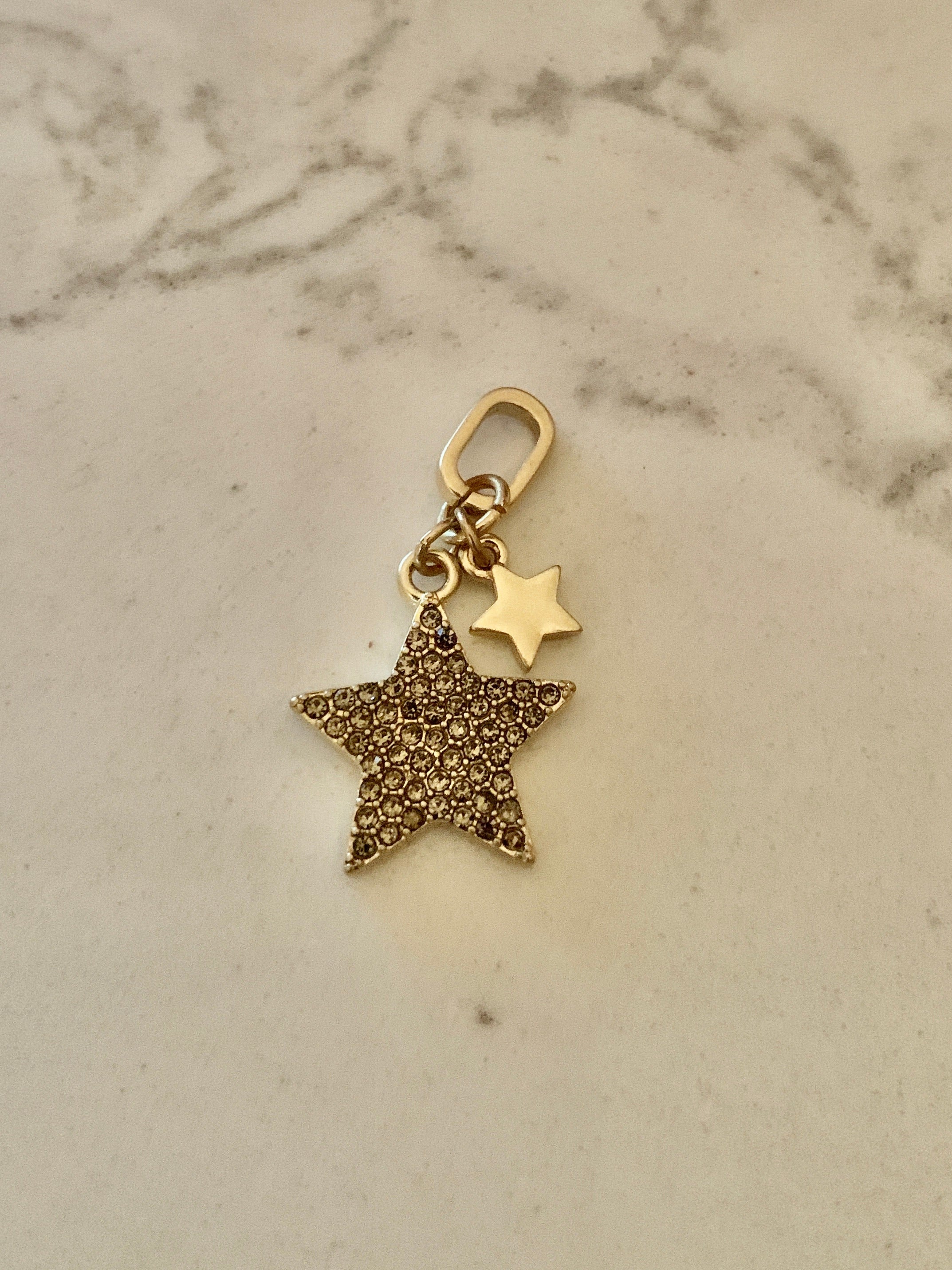 Double Star Charm - Gold.
