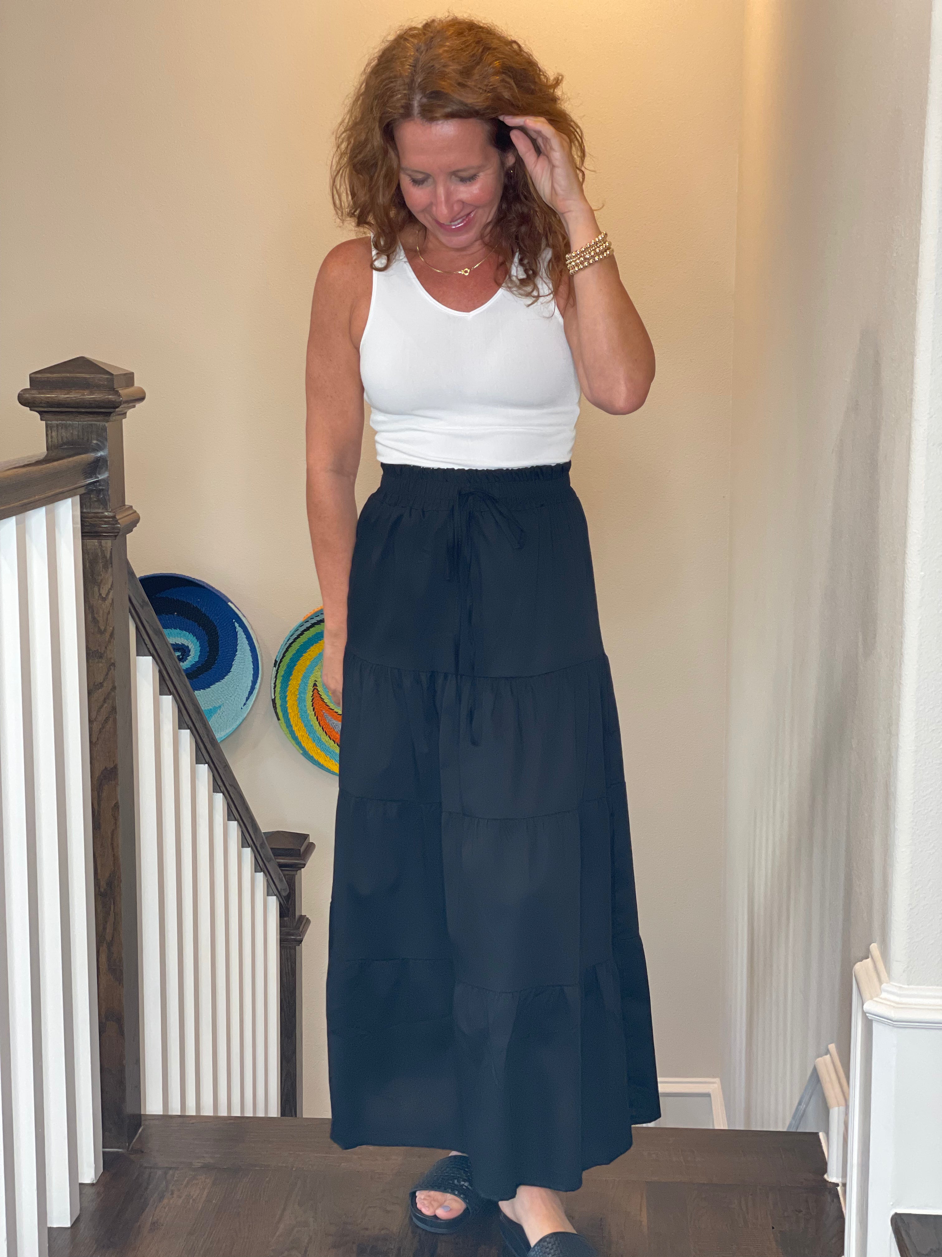 Sofia Amelia Skirt in Black.