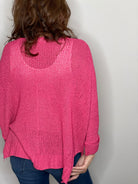 3/4 Sleeve Pullover Sweater - Honeysuckle.