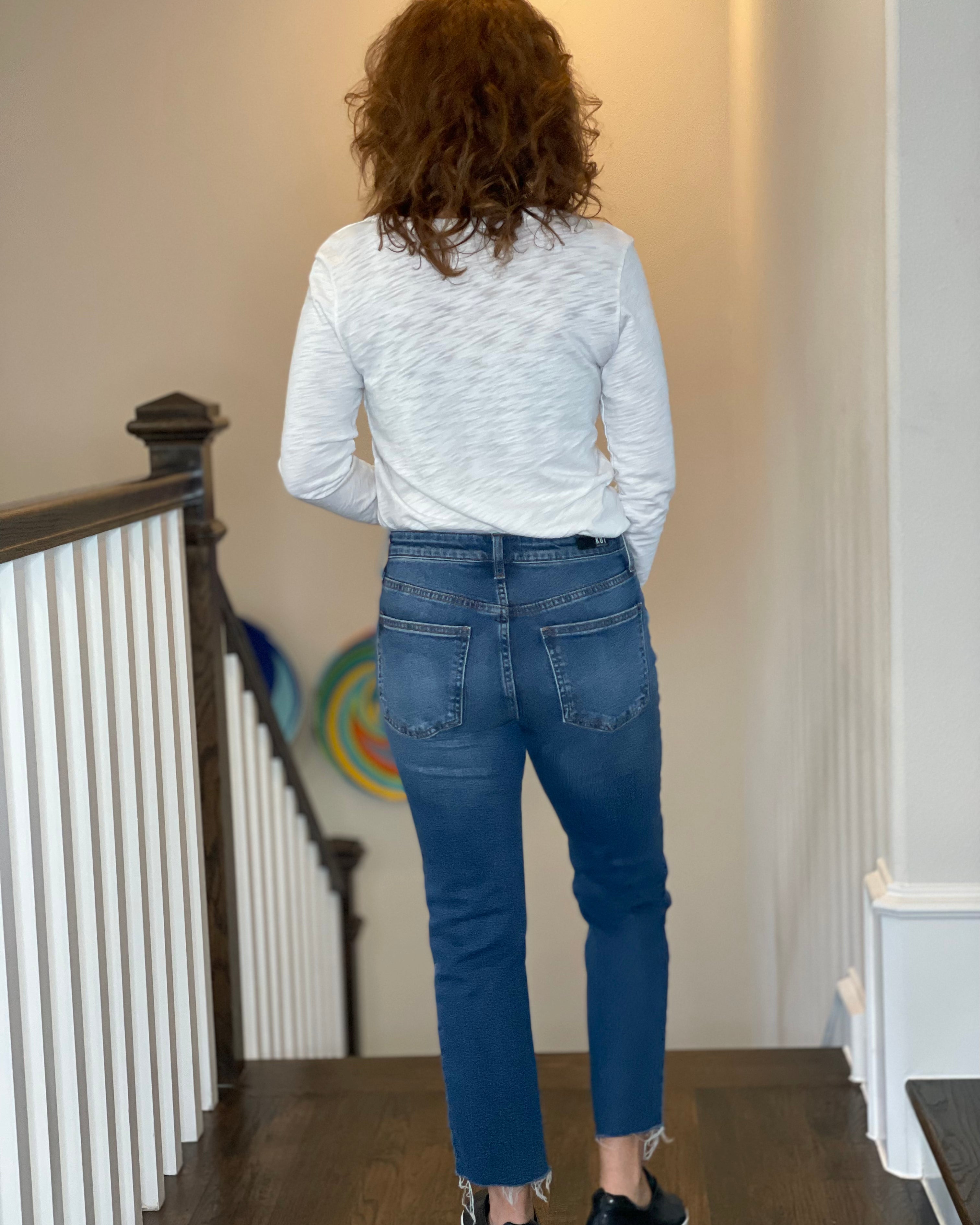 Kut from the Kloth Rachael High Rise Fab Ab Mom Jean.