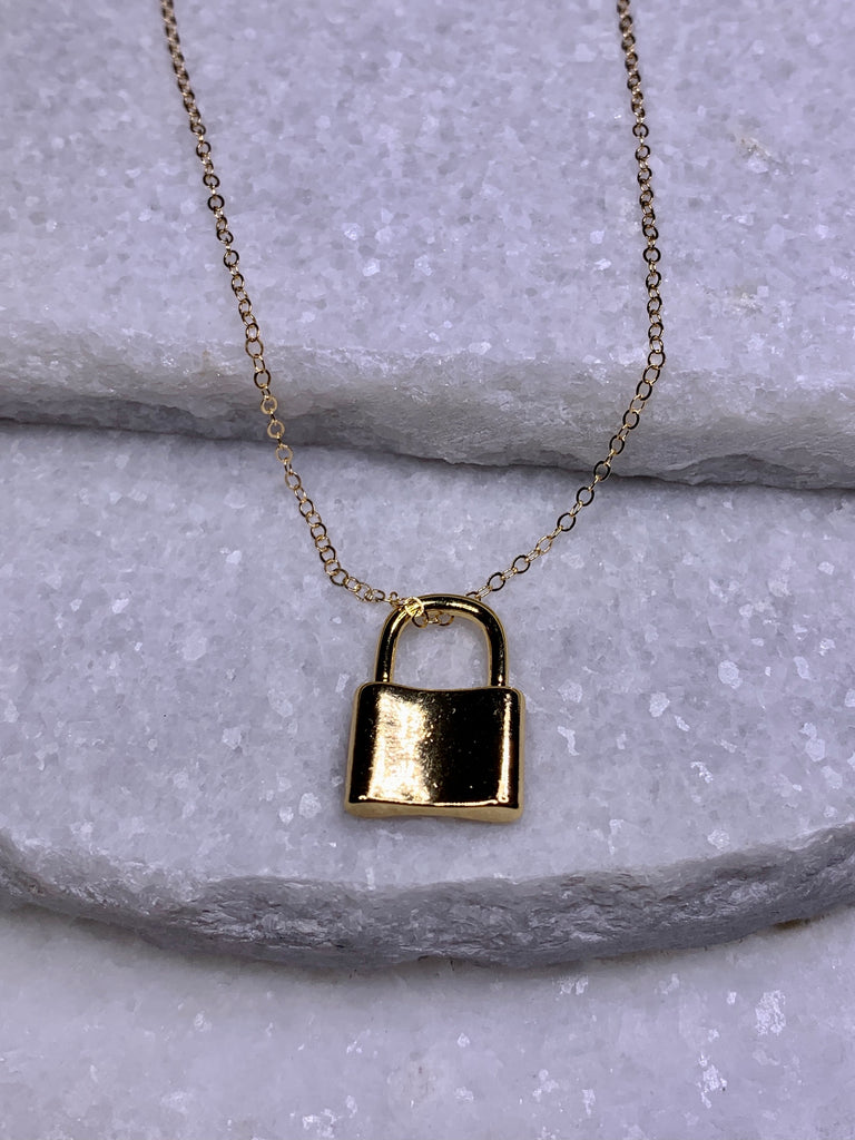 Blaire Lock Necklace.