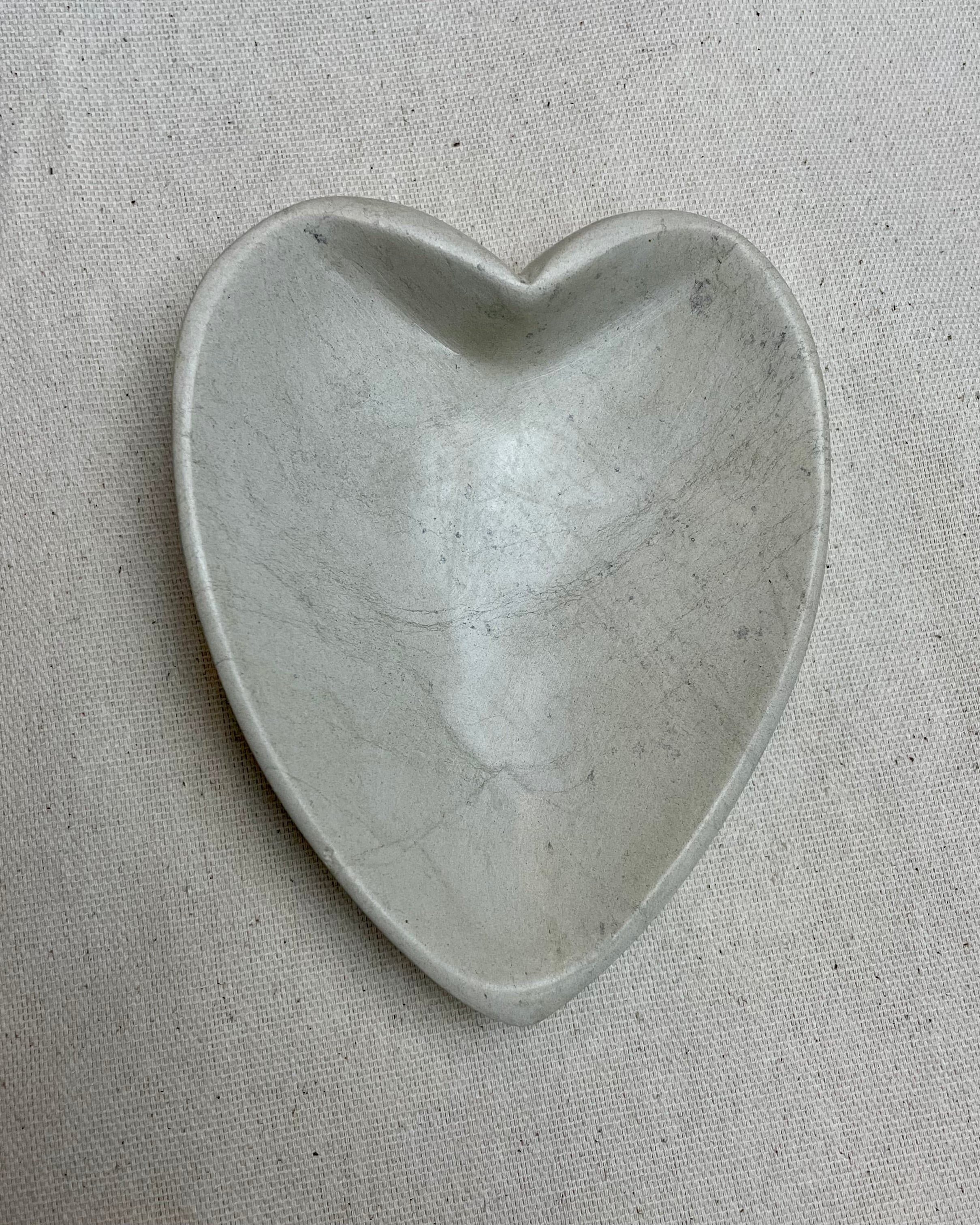 Carved Stone Heart Bowl.