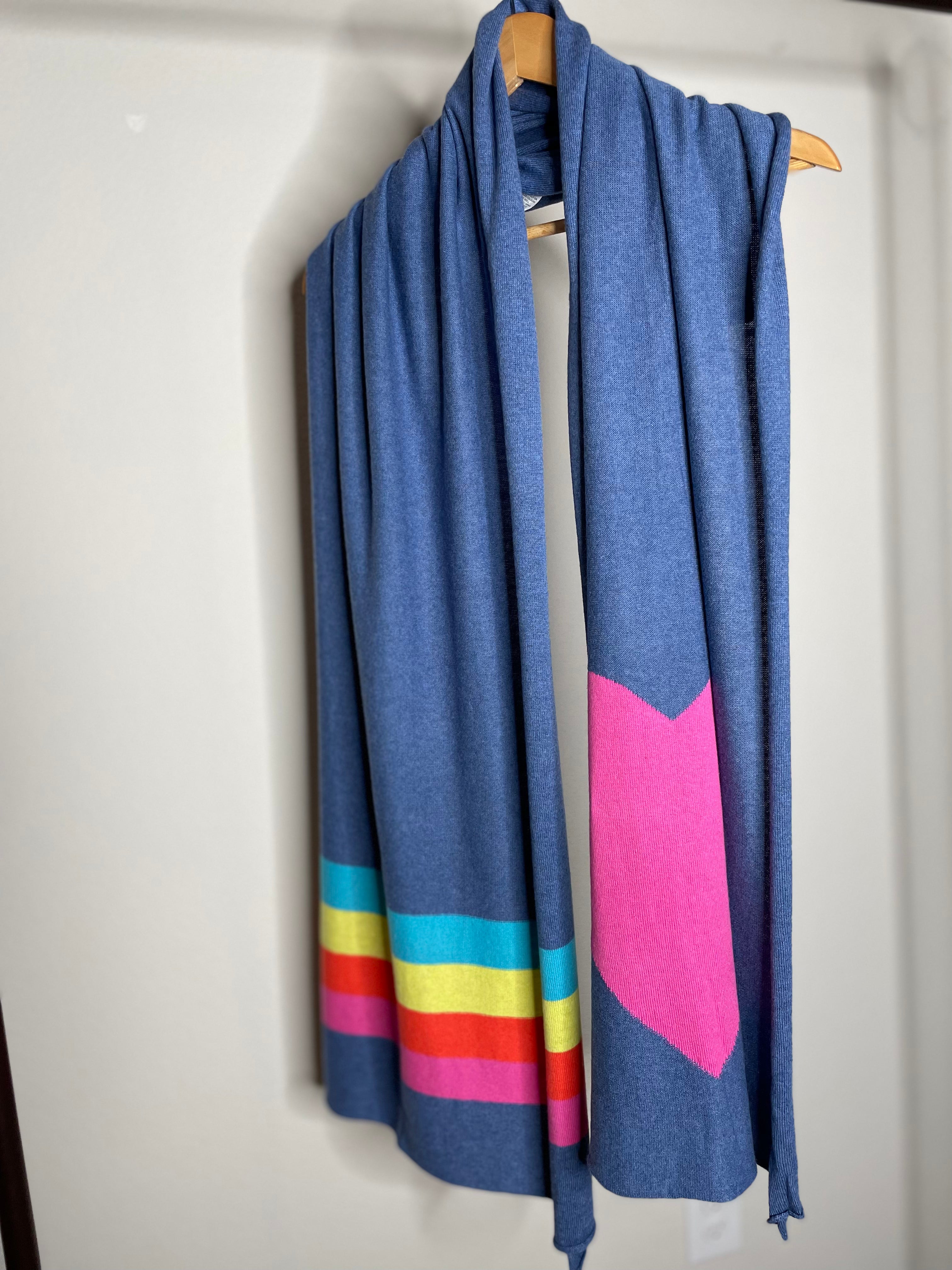 Zaket & Plover Heart Wrap in Chambray.