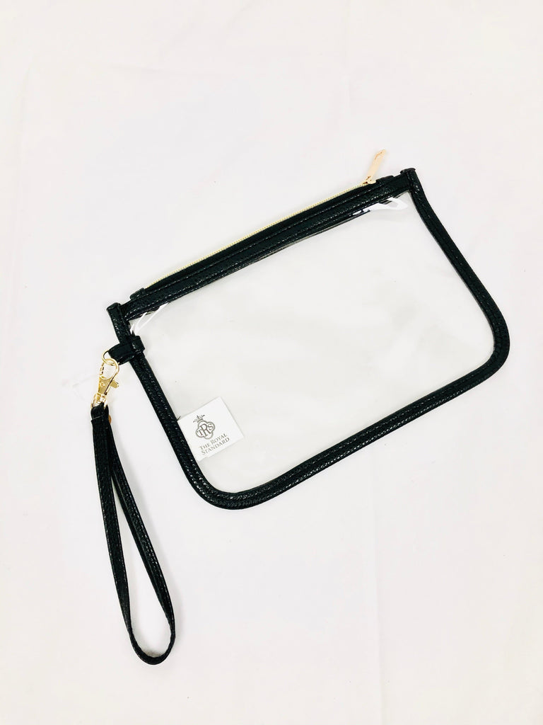 Black & Clear (stadium approved) Wristlet.